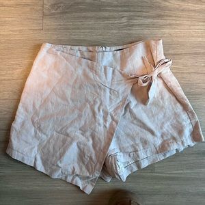 Linen Wrap Skort
